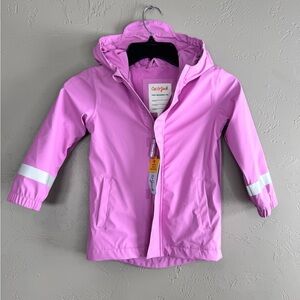 Cat & Jack Pink Kids' Hooded Rain Jacket